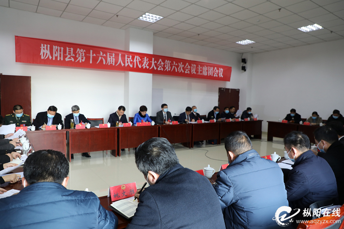 枞阳县十六届人大六次会议主席团召开第一次会议